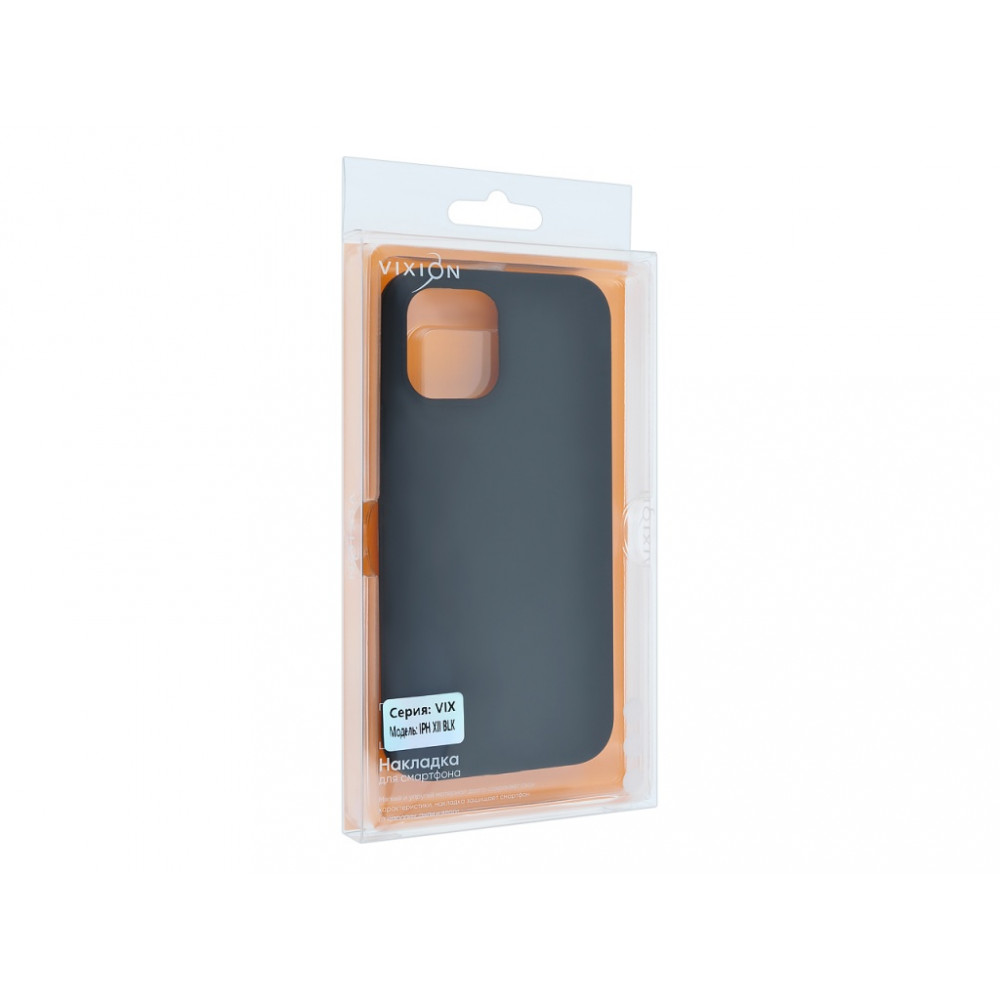 Накладка Vixion для iPhone 12/12 Pro (черная)      