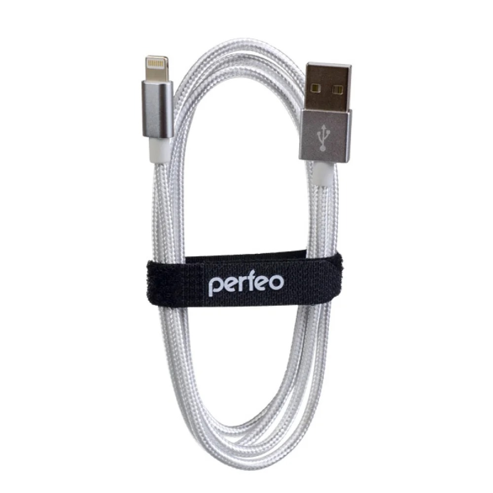 Кабель для iPhone Perfeo I4301 USB - Lightning (1 м) белый 