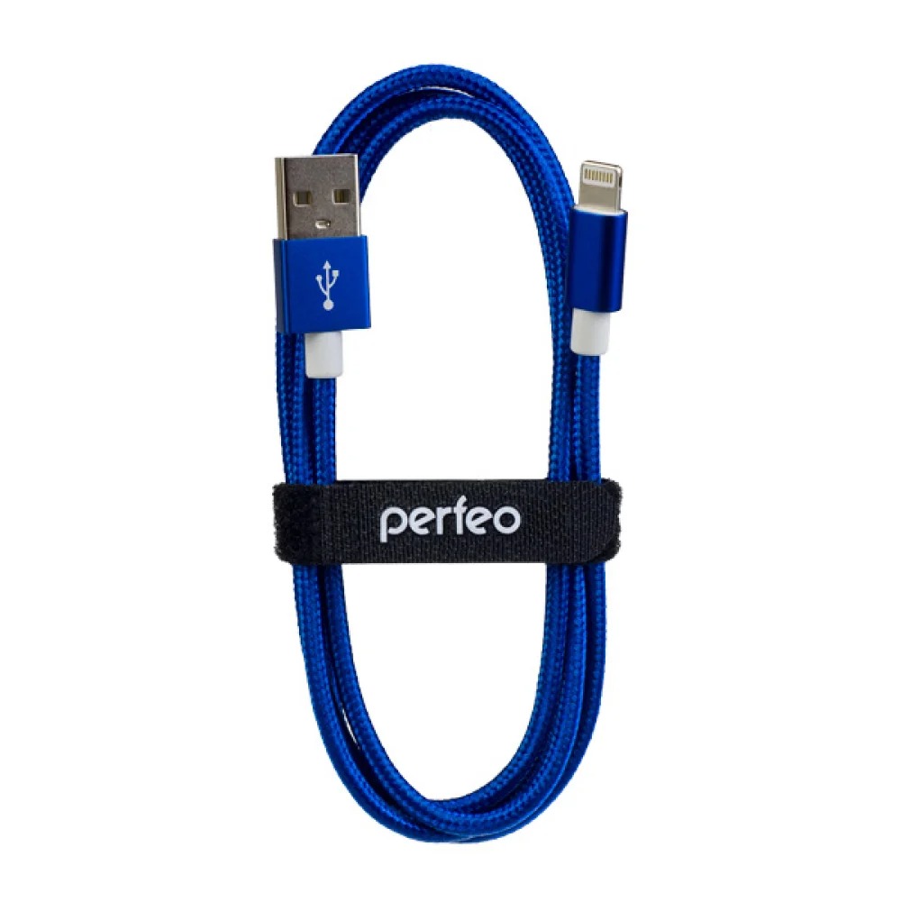 Кабель для iPhone Perfeo I4311 USB - Lightning (1 м) синий