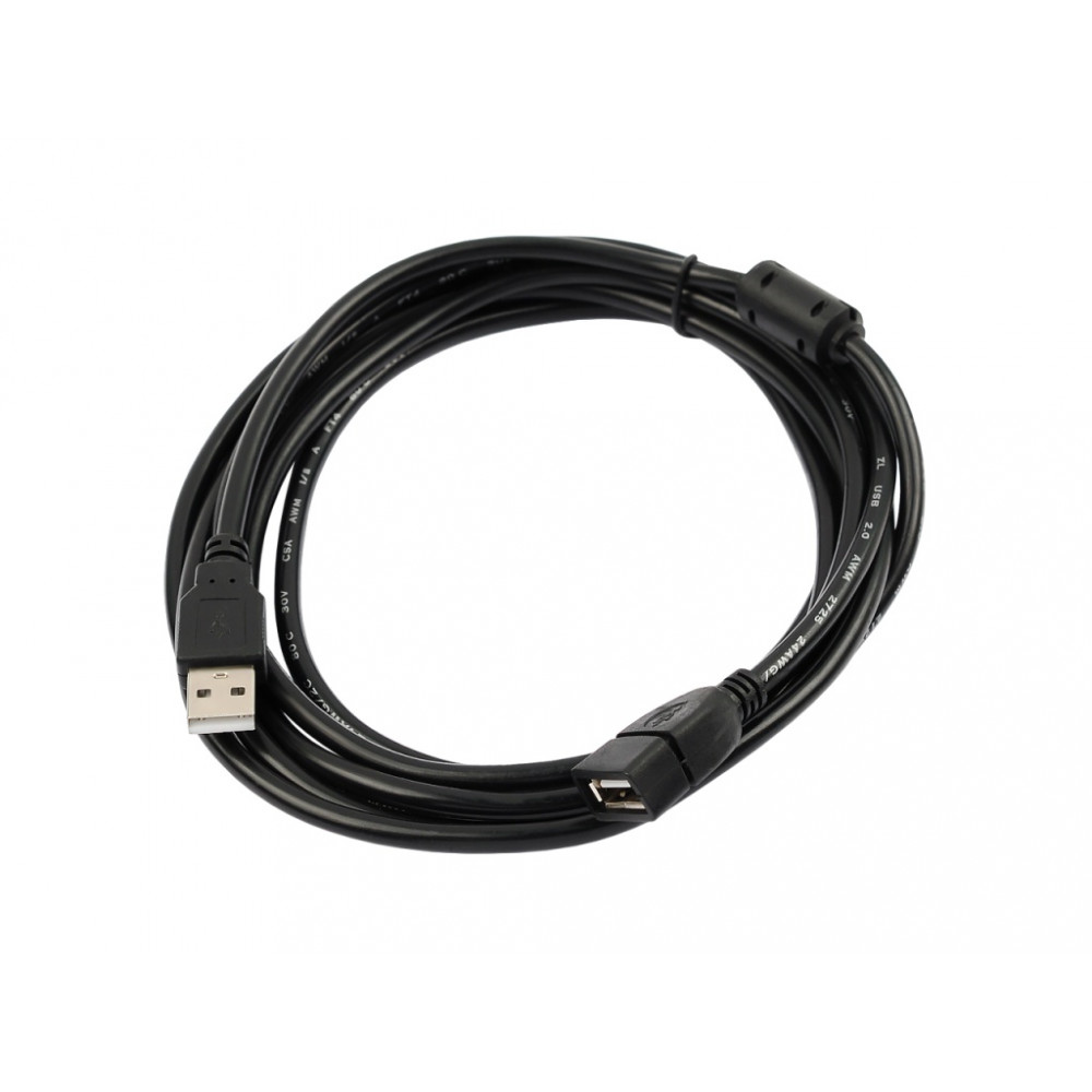 Кабель - удлинитель Vixion CAB44 USB 2.0 (M) - USB 2.0 (F) 3 м, черный