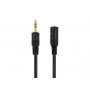 Удлинитель VIXION CAB48 AUX 3,5 (M) - AUX 3,5 (F) 3 м, черный