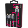Кабель Perfeo U5001 USB 2.0 A вилка - Micro USB + Type-C + Lightning вилка (1.2 м) 
