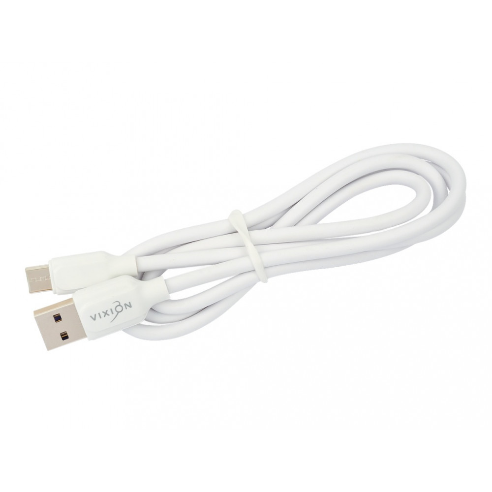Кабель Vixion K28c USB - Type C (1 м) белый
