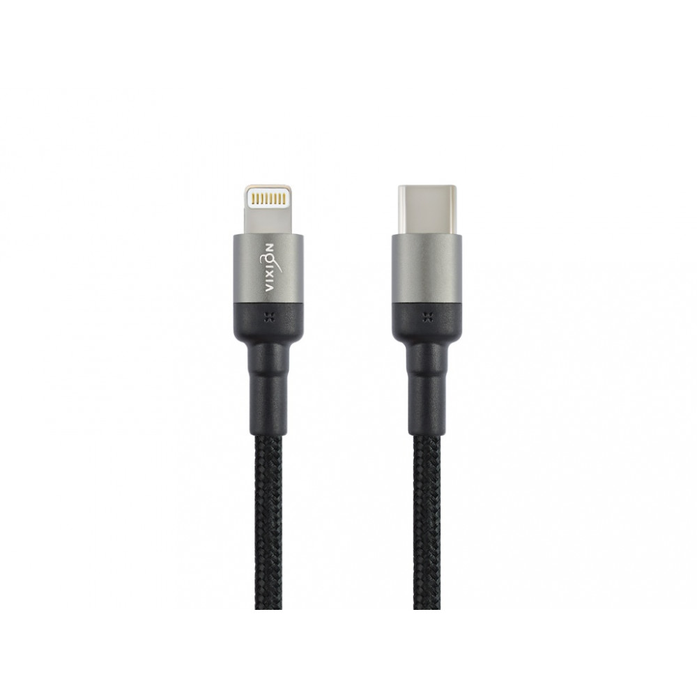 Кабель для iPhone Vixion K22i Type-C - Lightning 8 pin (1м) черный
