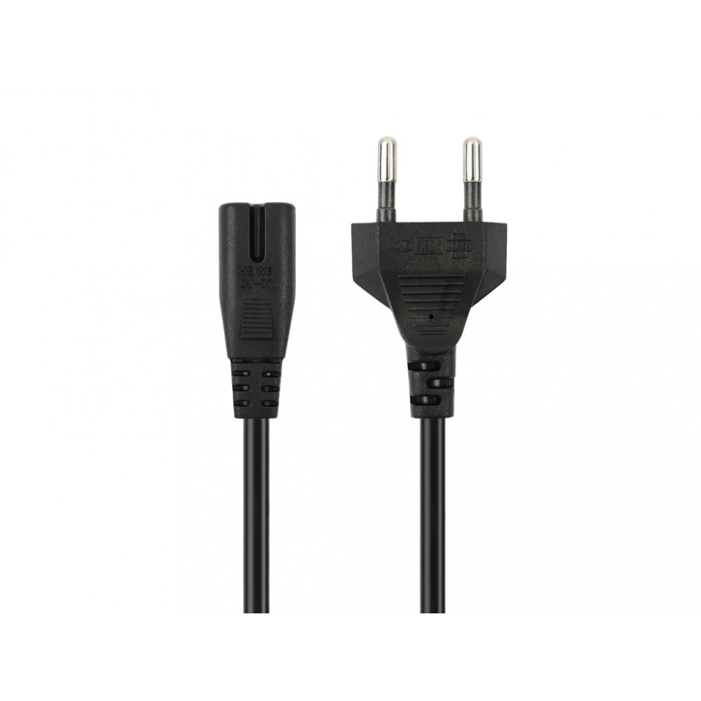 Кабель сетевой Vixion CAB58 EURO pin (m) - 2 pim (m) (1.5 м) черный