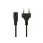 Кабель сетевой Vixion CAB58 EURO pin (m) - 2 pim (m) (1.5 м) черный
