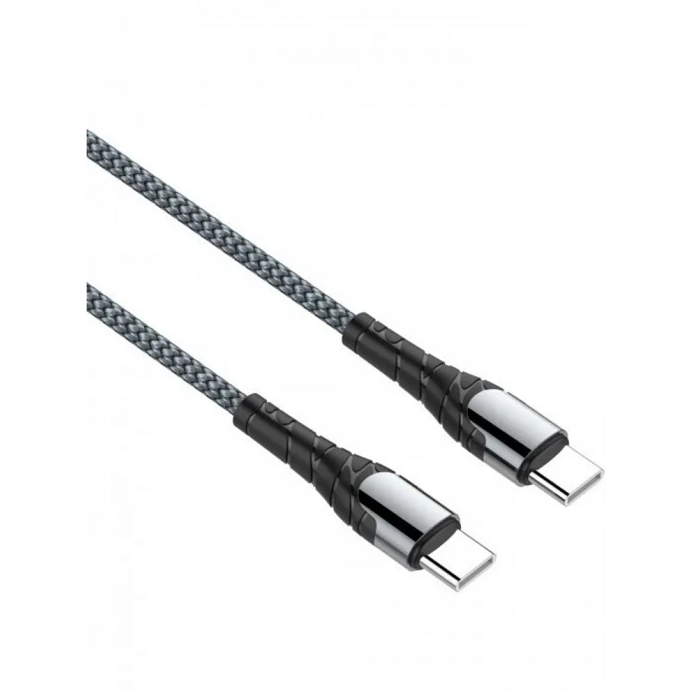 Кабель LDNIO LS101 USB Type-C - Type-C (1 м) серый