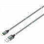 Кабель LDNIO LS491 USB Lightning (1 м) Магнитная оплетка, серый 