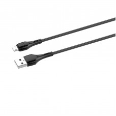 Кабель LDNIO Micro USB (2 м) с подсветкой, серый 