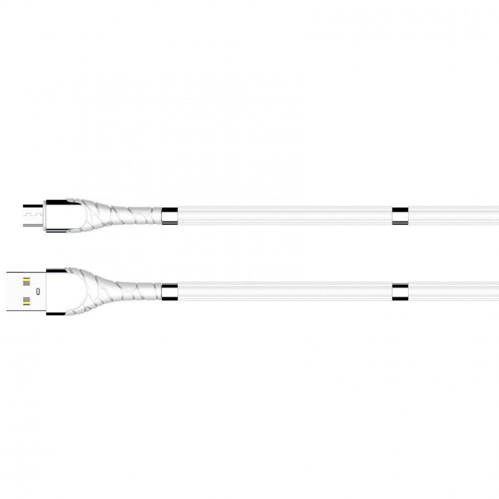 Кабель LDNIO LS511 Micro USB (1 м) Магнитная оплетка, белый