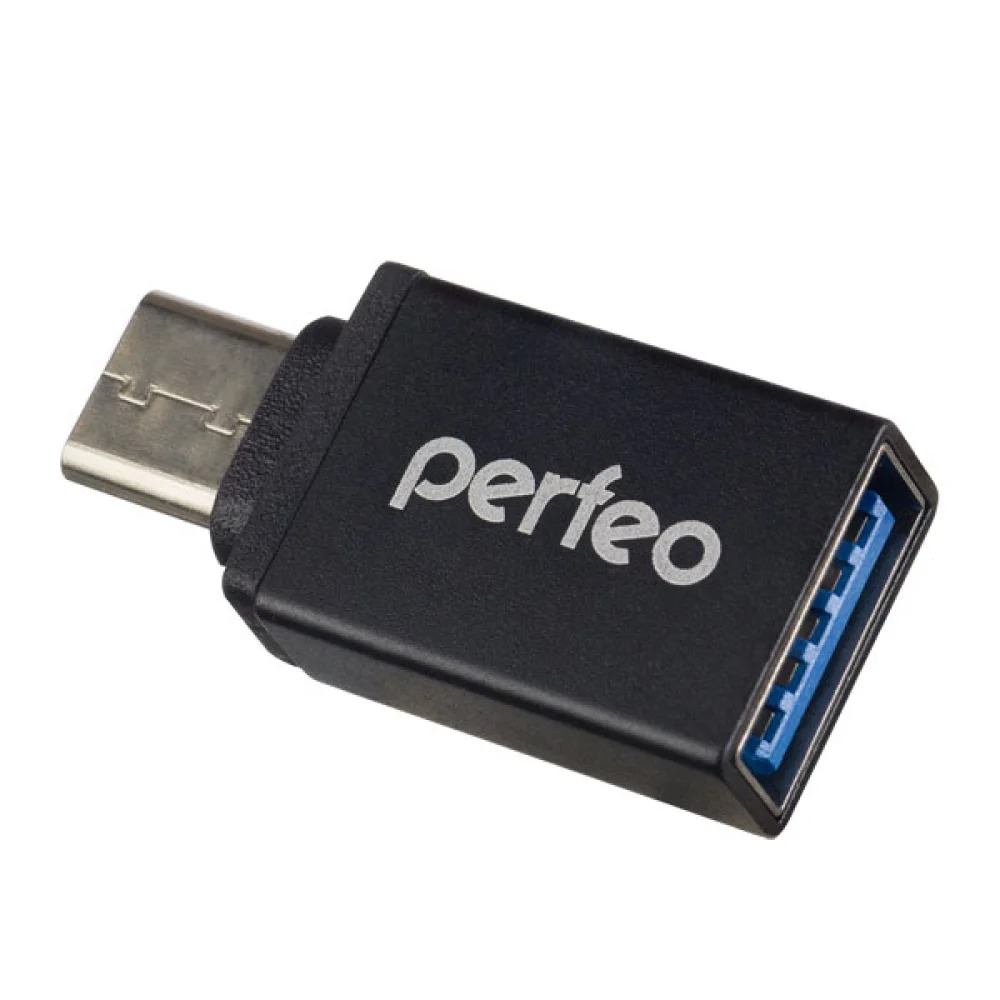 Адаптер Perfeo PF-VI-O006 USB - Type-C с OTG черный   