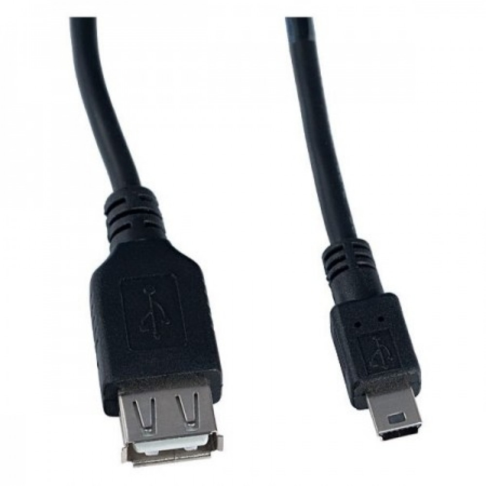 Кабель VS U210 USB 2.0 A розетка - Mini USB вилка (1 м) 