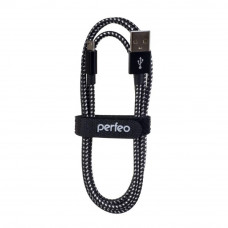 Кабель Perfeo U4801 USB 2.0 A вилка - Micro USB вилка (1 м) черно-белый 