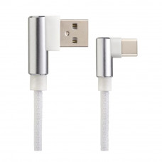 Кабель Perfeo U4905 USB 2.0 A вилка - Type-C вилка (1 м) угловой  