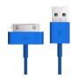 Дата - кабель Smartbuy USB - 30-pin Apple (1.2 м) голубой