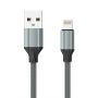 Кабель LDNIO LS442 USB - Lightning (2 м) серый 
