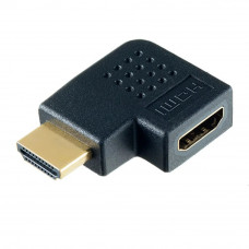 Переходник угловой горизонтальный Perfeo A7011 HDMI A вилка - HDMI A розетка 