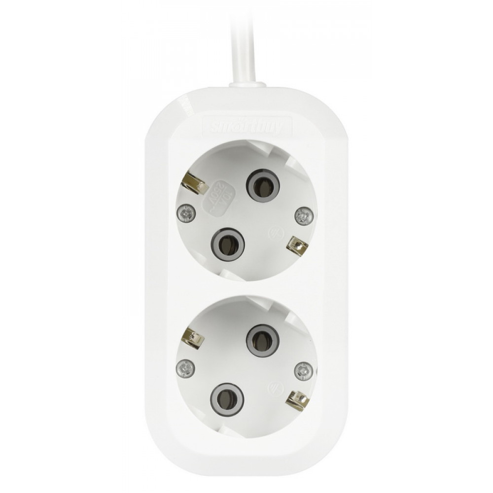 Удлинитель 2 гнезда Smartbuy SBE-16-2-03-Z (3 м) с заземлением