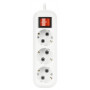 Удлинитель 3 гнезда Smartbuy SBE-16-3-03-ZS (3 м) с выключателем и заземлением