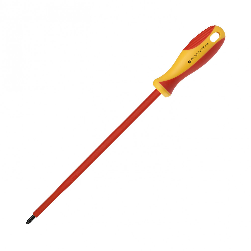 Диэлектрическая отвертка крестовая Smartbuy Tools PH2x175 