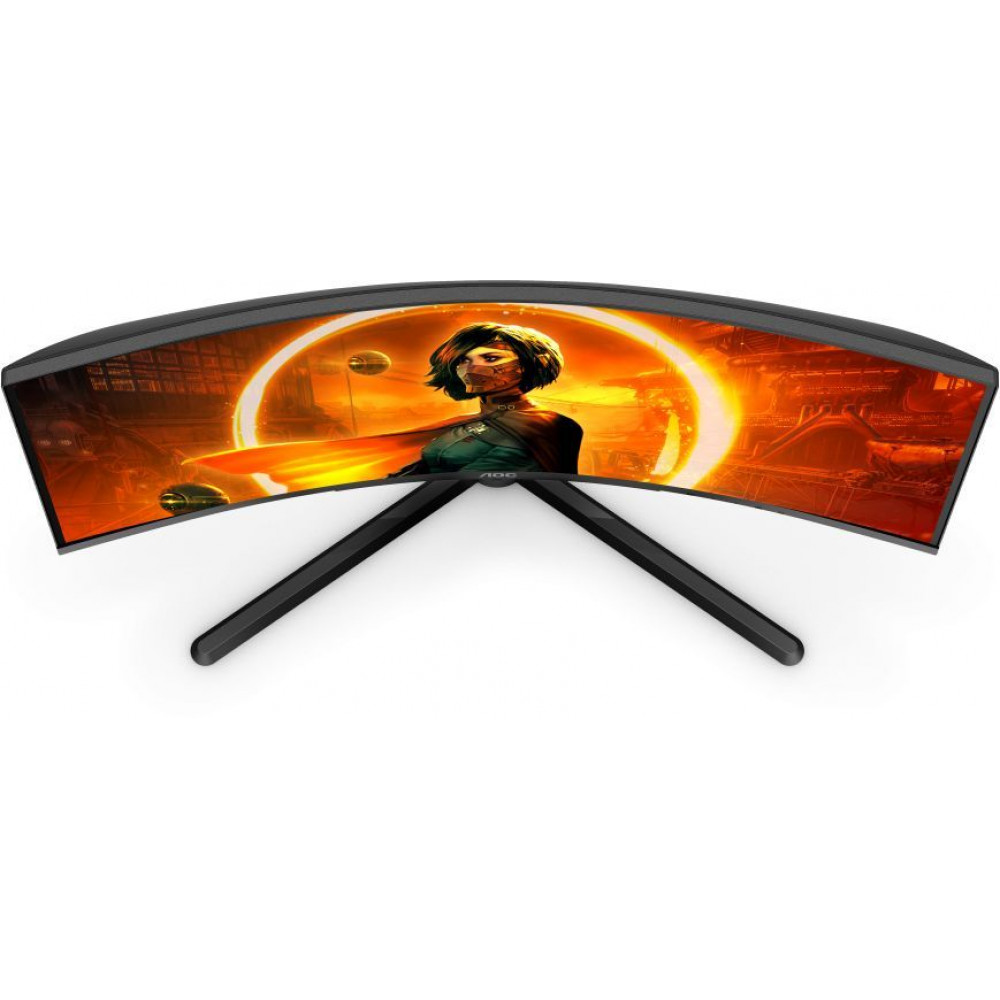 Монитор AOC Gaming C32G3AE 31.5" черный/красный 