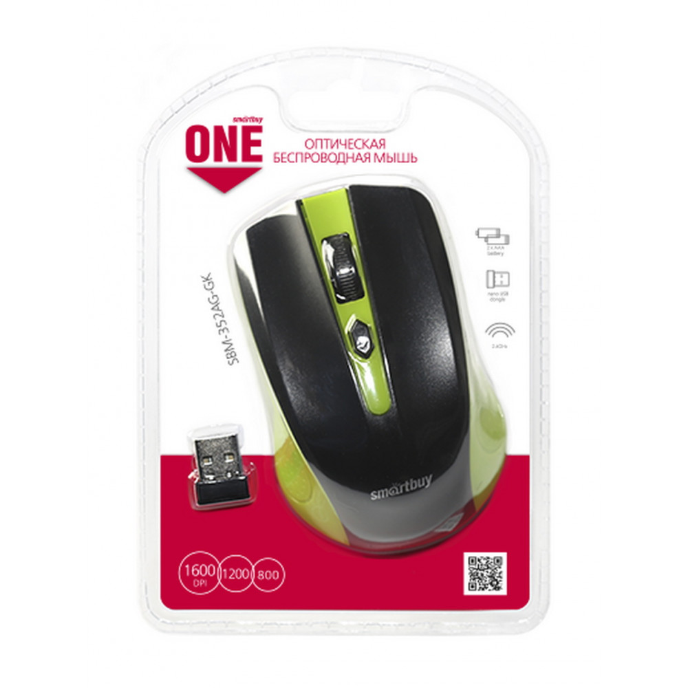 Мышь беспроводная Smartbuy One 352AG-GK
