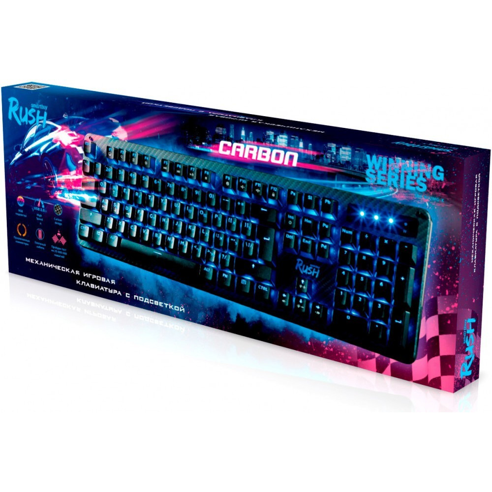 Клавиатура проводная Smartbuy Rush Carbon 312