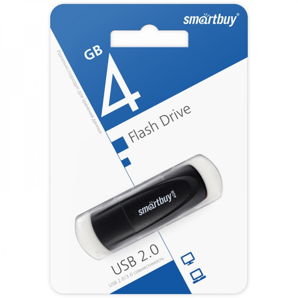 USB Flash накопитель Smartbuy Scout 4 Гб Black