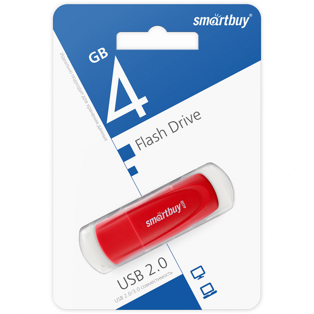 USB Flash накопитель Smartbuy Scout 4 Гб Red