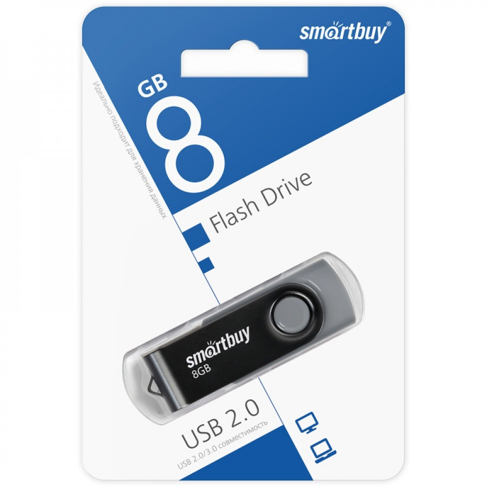 USB Flash накопитель Smartbuy Scout 8 Гб Black
