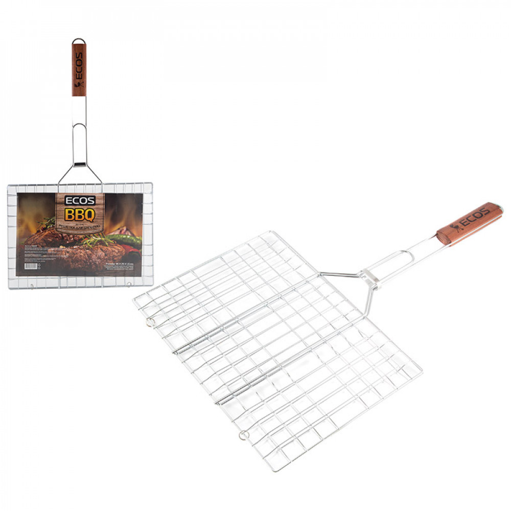 Решетка для барбекю Ecos RD-104D (35 х 25 х 1.5 см, общая длина 60 см)