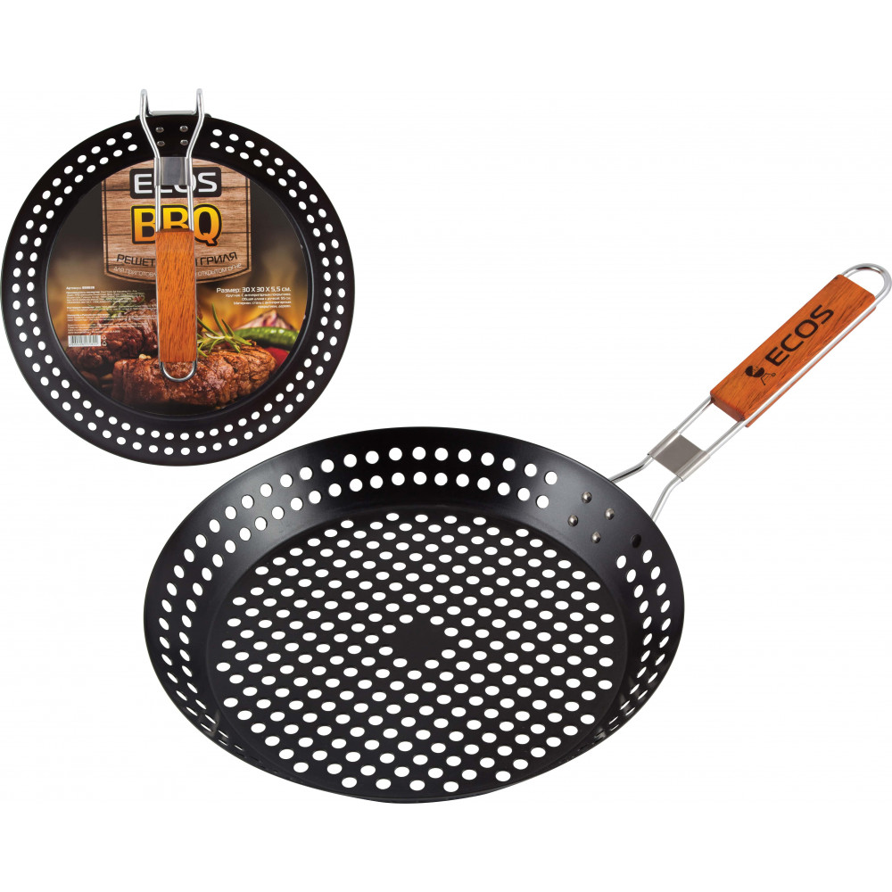 Решетка для гриля круглая Ecos 24031D (30 х 30 х 5 см)