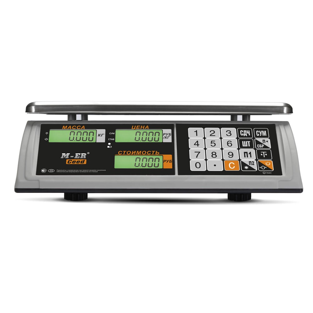 Весы торговые M-ER 327 AC-15.2 с АКБ LCD Ceed 