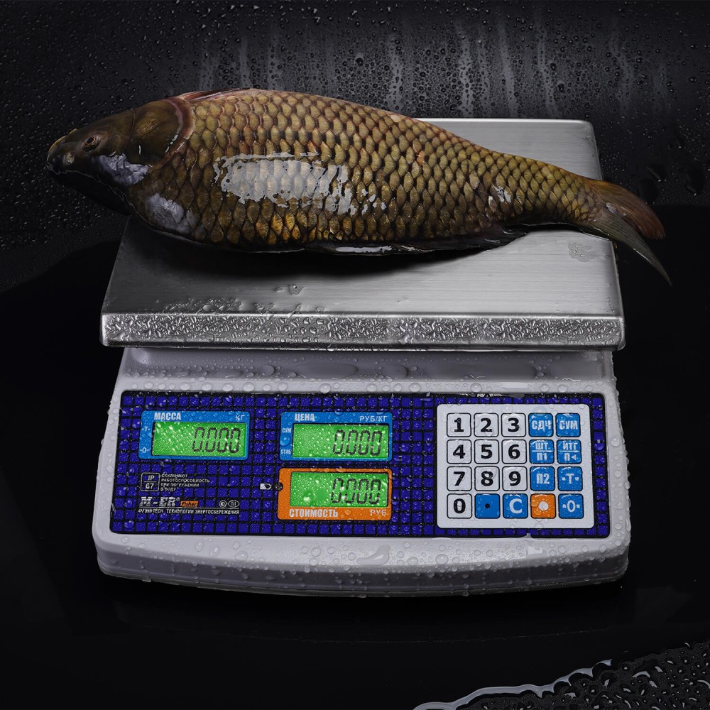 Весы торговые M-ER 329 AС-15.2 LСD Fisher влагозащищенные